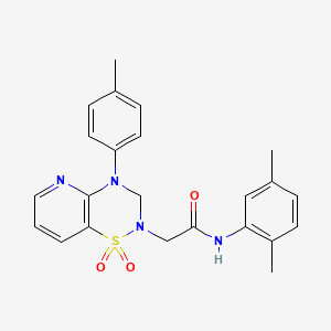 N-(2,5-dimethylphenyl)-2-(1,1-dioxido-4-(p-tolyl)-3,4-dihydro-2H-pyrido[2,3-e][1,2,4]thiadiazin-2-yl)acetamide