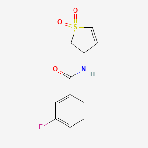 N-(1,1-dioxido-2,3-dihydrothiophen-3-yl)-3-fluorobenzamide