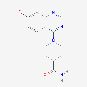 1-(7-Fluoroquinazolin-4-yl)piperidine-4-carboxamide