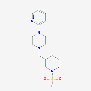 3-[(4-Pyridin-2-ylpiperazin-1-yl)methyl]piperidine-1-sulfonyl fluoride
