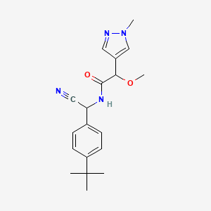 N-[(4-tert-butylphenyl)(cyano)methyl]-2-methoxy-2-(1-methyl-1H-pyrazol-4-yl)acetamide