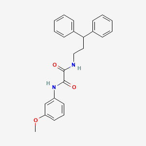 molecular formula C24H24N2O3 B3013809 N1-(3,3-diphenylpropyl)-N2-(3-methoxyphenyl)oxalamide CAS No. 941963-18-4