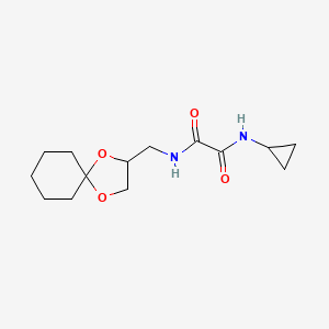 N1-(1,4-dioxaspiro[4.5]decan-2-ylmethyl)-N2-cyclopropyloxalamide