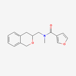N-(isochroman-3-ylmethyl)-N-methylfuran-3-carboxamide