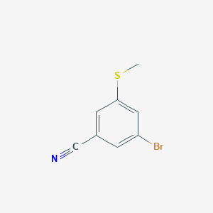 molecular formula C8H6BrNS B3013834 3-Bromo-5-(methylthio)benzonitrile CAS No. 1595930-26-9