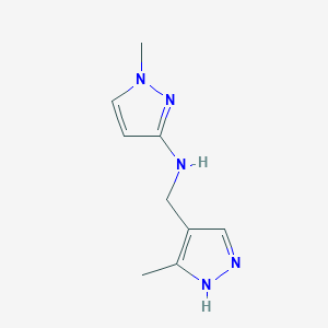 1-methyl-N-[(3-methyl-1H-pyrazol-4-yl)methyl]-1H-pyrazol-3-amine
