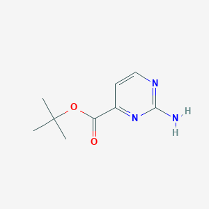 molecular formula C9H13N3O2 B3013841 Tert-butyl 2-aminopyrimidine-4-carboxylate CAS No. 2248323-59-1