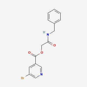 molecular formula C15H13BrN2O3 B3013854 2-(benzylamino)-2-oxoethyl 5-bromonicotinate CAS No. 380555-94-2
