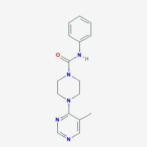 molecular formula C16H19N5O B3013858 4-(5-methylpyrimidin-4-yl)-N-phenylpiperazine-1-carboxamide CAS No. 1428355-11-6