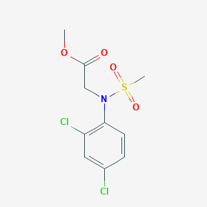 molecular formula C10H11Cl2NO4S B3013863 methyl 2-(2,4-dichloro-N-methylsulfonylanilino)acetate CAS No. 713085-92-8