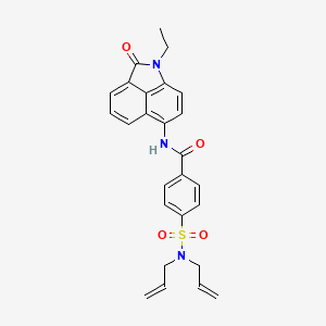 4-(N,N-diallylsulfamoyl)-N-(1-ethyl-2-oxo-1,2-dihydrobenzo[cd]indol-6-yl)benzamide