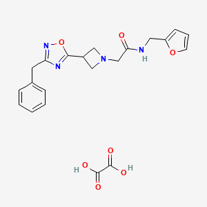 2-(3-(3-benzyl-1,2,4-oxadiazol-5-yl)azetidin-1-yl)-N-(furan-2-ylmethyl)acetamide oxalate