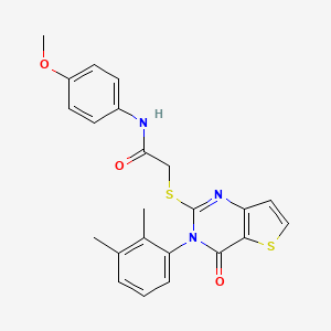 2-{[3-(2,3-dimethylphenyl)-4-oxo-3,4-dihydrothieno[3,2-d]pyrimidin-2-yl]sulfanyl}-N-(4-methoxyphenyl)acetamide