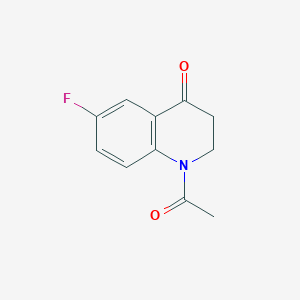 molecular formula C11H10FNO2 B3013906 1-Acetyl-6-fluoro-1,2,3,4-tetrahydroquinolin-4-one CAS No. 38470-30-3