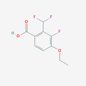 molecular formula C10H9F3O3 B3013907 2-(Difluoromethyl)-4-ethoxy-3-fluorobenzoic acid CAS No. 2248286-10-2