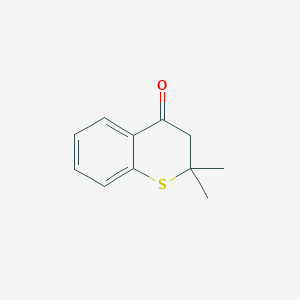 molecular formula C11H12OS B3013914 2,2-dimethyl-3,4-dihydro-2H-1-benzothiopyran-4-one CAS No. 28035-02-1