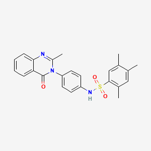 2,4,5-trimethyl-N-(4-(2-methyl-4-oxoquinazolin-3(4H)-yl)phenyl)benzenesulfonamide