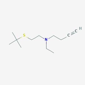 N-(2-Tert-butylsulfanylethyl)-N-ethylbut-3-yn-1-amine