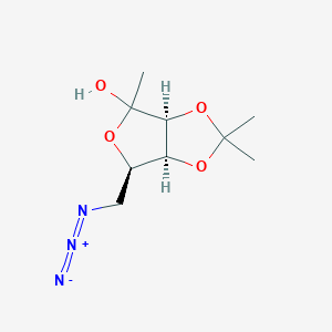 B030140 6-Azido-1,6-dideoxy-3,4-O-isopropylidene-D-lyxo-2-hexulofuranose CAS No. 122194-05-2