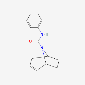 molecular formula C14H16N2O B3014029 N-phenyl-8-azabicyclo[3.2.1]oct-2-ene-8-carboxamide CAS No. 1797892-65-9