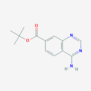 molecular formula C13H15N3O2 B3014127 Tert-butyl 4-aminoquinazoline-7-carboxylate CAS No. 2248333-47-1