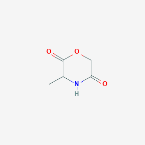 molecular formula C5H7NO3 B3014133 3-Methylmorpholine-2,5-dione CAS No. 87823-49-2