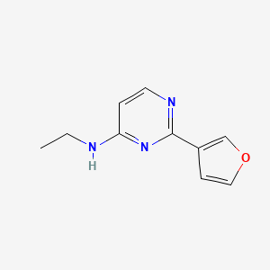 molecular formula C10H11N3O B3014146 N-ethyl-2-(furan-3-yl)pyrimidin-4-amine CAS No. 1342656-60-3