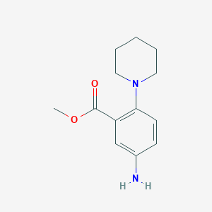 molecular formula C13H18N2O2 B3014152 Methyl 5-amino-2-(piperidin-1-yl)benzoate CAS No. 1116689-33-8