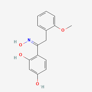 molecular formula C15H15NO4 B3014157 4-[(1Z)-N-hydroxy-2-(2-methoxyphenyl)ethanimidoyl]benzene-1,3-diol CAS No. 1081122-65-7