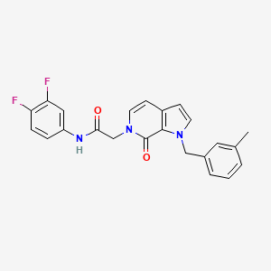 N-(3,4-difluorophenyl)-2-(1-(3-methylbenzyl)-7-oxo-1H-pyrrolo[2,3-c]pyridin-6(7H)-yl)acetamide