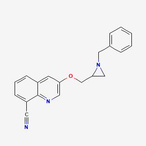 3-[(1-Benzylaziridin-2-yl)methoxy]quinoline-8-carbonitrile