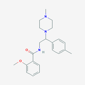 2-methoxy-N-(2-(4-methylpiperazin-1-yl)-2-(p-tolyl)ethyl)benzamide
