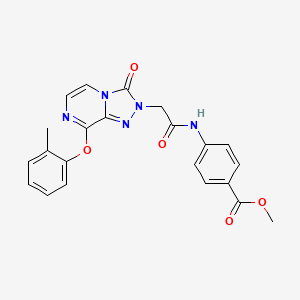 methyl 4-({[8-(2-methylphenoxy)-3-oxo[1,2,4]triazolo[4,3-a]pyrazin-2(3H)-yl]acetyl}amino)benzoate