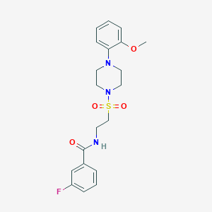 3-fluoro-N-(2-((4-(2-methoxyphenyl)piperazin-1-yl)sulfonyl)ethyl)benzamide