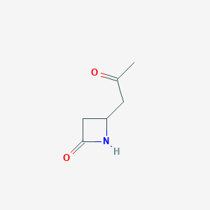 molecular formula C6H9NO2 B3014191 4-(2-Oxopropyl)azetidin-2-one CAS No. 68485-90-5