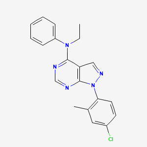 1-(4-chloro-2-methylphenyl)-N-ethyl-N-phenyl-1H-pyrazolo[3,4-d]pyrimidin-4-amine