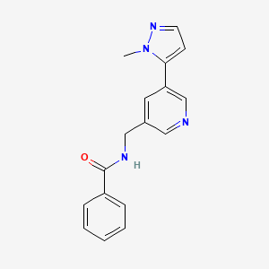 N-((5-(1-methyl-1H-pyrazol-5-yl)pyridin-3-yl)methyl)benzamide