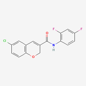 6-chloro-N-(2,4-difluorophenyl)-2H-chromene-3-carboxamide