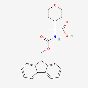 2-({[(9H-fluoren-9-yl)methoxy]carbonyl}amino)-2-(oxan-4-yl)propanoic acid