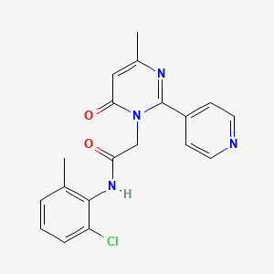 N-(2-chloro-6-methylphenyl)-2-(4-methyl-6-oxo-2-(pyridin-4-yl)pyrimidin-1(6H)-yl)acetamide