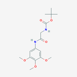 tert-butyl N-{[(3,4,5-trimethoxyphenyl)carbamoyl]methyl}carbamate