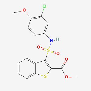 Methyl 3-[(3-chloro-4-methoxyphenyl)sulfamoyl]-1-benzothiophene-2-carboxylate