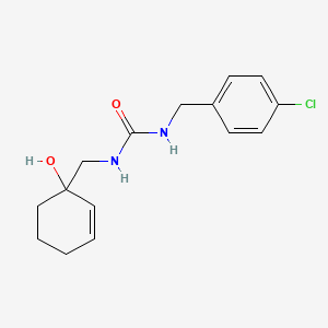 1-[(4-Chlorophenyl)methyl]-3-[(1-hydroxycyclohex-2-en-1-yl)methyl]urea