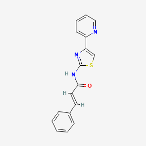 N-(4-(pyridin-2-yl)thiazol-2-yl)cinnamamide