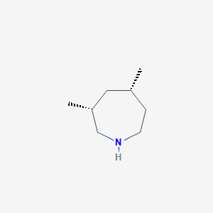 molecular formula C8H17N B3014269 (3R,5S)-3,5-Dimethylazepane CAS No. 2126144-09-8