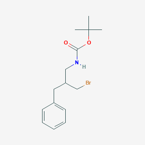 Tert-butyl N-(2-benzyl-3-bromopropyl)carbamate