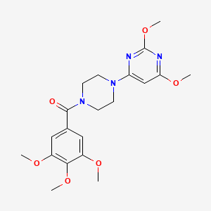 (4-(2,6-Dimethoxypyrimidin-4-yl)piperazin-1-yl)(3,4,5-trimethoxyphenyl)methanone