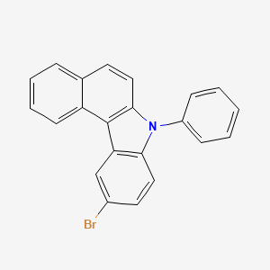molecular formula C22H14BrN B3014291 10-Bromo-7-phenyl-7H-benzo[c]carbazole CAS No. 1210469-11-6