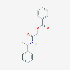 [(1-Phenylethyl)carbamoyl]methyl benzoate