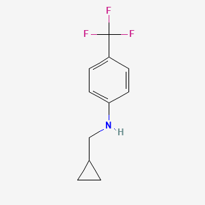 molecular formula C11H12F3N B3014305 N-(cyclopropylmethyl)-4-(trifluoromethyl)aniline CAS No. 887590-10-5